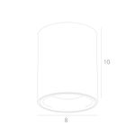 Точечный накладной светильник Arte Lamp TORRE A1532PL-1WH, 1хGU10