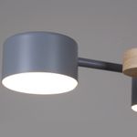 03758-0.3-06 GREY+WOOD GX53 светильник потолочный