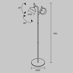 Напольный светильник (торшер) Vita 3000К 9Вт MOD451FL-L8B3K. TM Maytoni