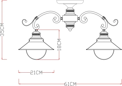 Потолочная люстра Arte Lamp GRAZIOSO A4577PL-3WG, 3хE27