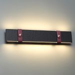 6629/25WL HIGHTECH ODL24 153 металл/экокожа/ткань/акрил бордовый/черный Настенный светильник IP20 LED 25W 3000K 220V VINCENT
