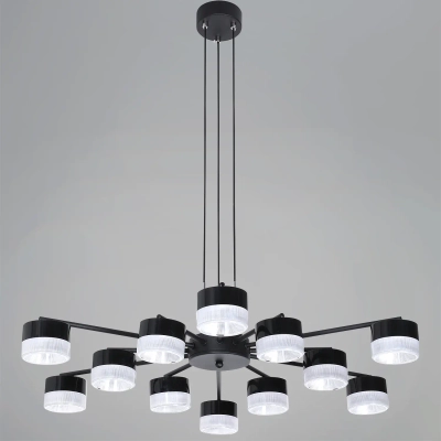 19490-0.4-6+6 Black светильник потолочный Reluce, GX53х12