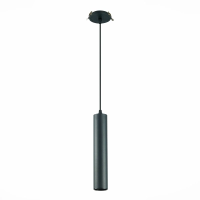 ST151.408.01 Встраиваемый подвес Черный GU10 1*50W IP20 D54xH290 220V Без ламп