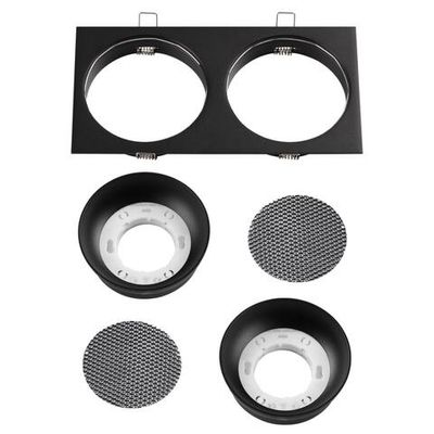 371008 WIR NT25 568 черный Светильник встраиваемый IP20 GX53 12W 220-240V GEMINI