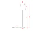 Торшер Arte Lamp ALEA A5068PN-1BK, 1хE27