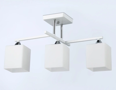 Светильник подвесной TR303113/3 WH/CH/FR белый/хром/белый матовый E27/3 max 40W 490*260*290