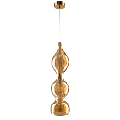 Светильник подвесной Crystal Lux IRIS SP1 B AMBER 2073/201