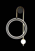 Бра Crystal Lux CORIDA AP25W LED BLACK/GOLD 1440/401