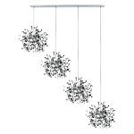 L4PL721134 Подвес четверной линейный EXTRA 4x3x5W(led) G9 (721134 - 4 + 572144 -1) ХРОМ Lightstar