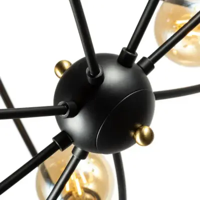 Потолочная люстра Arte Lamp GLASGOW A1963PL-8BK, 8хE27