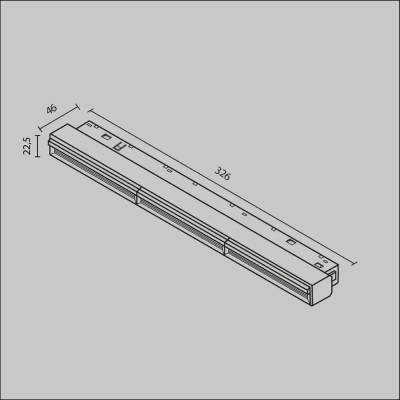 Трековый светильник Парете / Parete Exility 4000K 18Вт 120°, TR106-2-18W4K-B. TM Maytoni