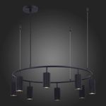 SL1213.403.08 Светильник подвесной ST-Luce Черный/Черный GU10 8*5W 4000K