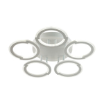 8027/55CL LEDIO LN25 247 белый/белый, металл/акрил Потолочный светильник с ПДУ LED 55W 3000-6000К 220V KALIFA