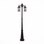 SL080.425.02 Светильник уличный наземный ST-Luce Темный кофе/Прозрачный, Темный кофе E27 2*100W