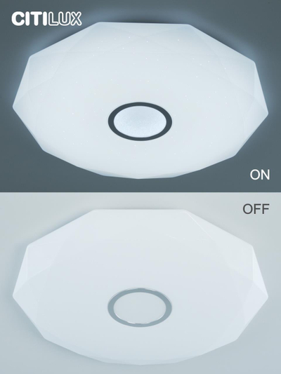 Citilux Диамант Смарт CL713A100G Умная люстра Хром