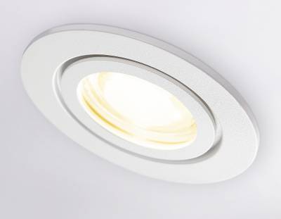 Светильник встраиваемый IP44 с высокой степенью пылевлагозащиты TN1150 WH белый IP44 GU5.3 D85*28