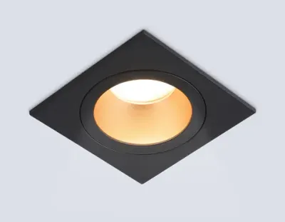 Светильник встраиваемый TN102829 BK/GD черный/золото GU5.3 92*92*50