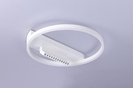 Потолочный светодиодный светильник FL51457/1+1 WH белый 60W 3000K-6400K+4200K D500*110 (ПДУ РАДИО 2.4G)