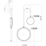 Декоративная подсветка Arte Lamp HOLLY A1364AP-2PB, 1хLED