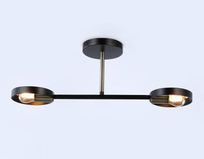 Подвесной светильник со сменной лампой TR8225/2 BK/SB черный/бронза E27/2 max 40W 510*165*190