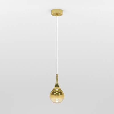 Подвесной светодиодный светильник со стеклянным плафоном 50256/1 LED золото