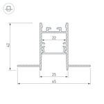 Профиль SL-COMFORT22-FANTOM-2000 ANOD (Arlight, Алюминий)