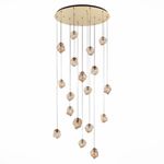 SL1175.303.18 Светильник подвесной ST-Luce латунь/янтарный E14 18*40W