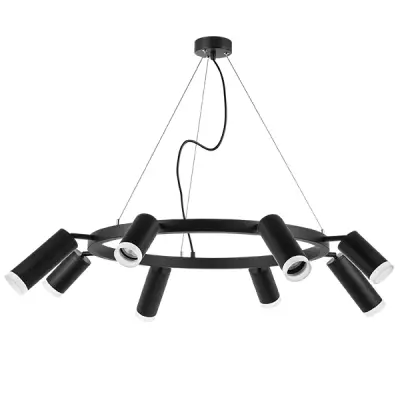 LR0183748740 Люстра RULLO 8х50W GU10 ЧЕРНЫЙ (571018+214437-4+214487-4+202430-8)