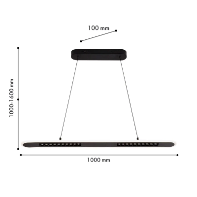 Подвесная люстра Strimler 4473-2P, LED*82W, 4460LM, 3000-6500K. ТМ F-Promo