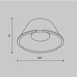 Линза ⌀69mm 15° для Focus Led 30Вт, LensD69-15. TM Maytoni