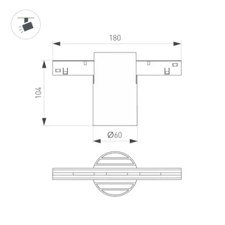 Светильник MAG-ORIENT-AXIO-R60-10W Warm3000 (WH, 24 deg, 48V) (Arlight, IP20 Металл, 5 лет)
