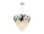 Подвесная хрустальная люстра TR5242/9 SL/CL серебро/прозрачный E14/9 max 40W D600*840