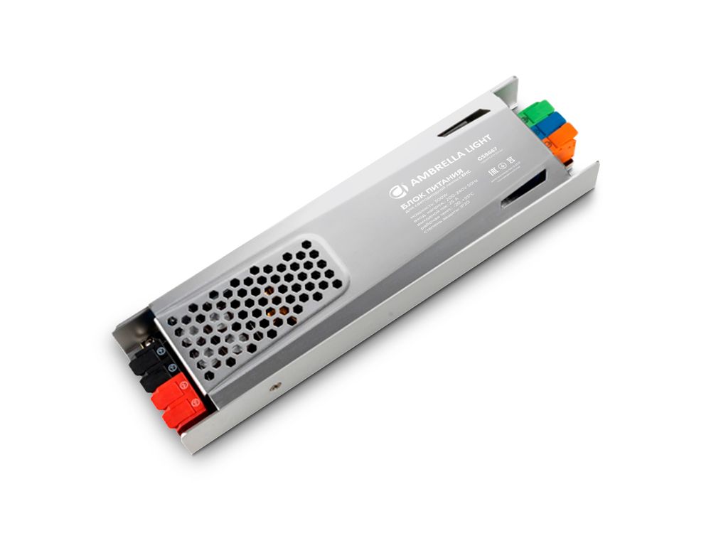 Блок питания с EMC 12V 300W 25A IP20 200-240V 198*58*28 GS8667