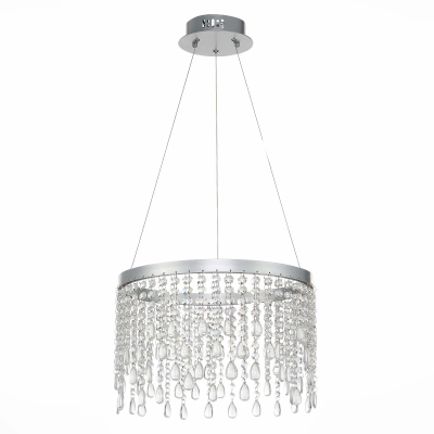 SL6201.103.24 Люстра подвесная ST-Luce Серебристый/Прозрачный LED 1*24W 3000K/4000K/6000K