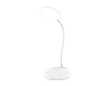 Светильник светодиодный настольный DE600 WH белый LED 2800-6500K 5W