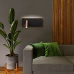 Настенный светодиодный светильник с USB Fant L LED (левый) MRL LED 1113 чёрный/золото