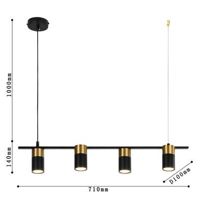 Подвесная люстра Topper 2825-4P. ТМ Favourite
