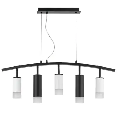 LR7353638721 Люстра RULLO 5х50W GU10 ЧЕРНЫЙ/БЕЛЫЙ (571735+214436-3+214487-2+202431-5)