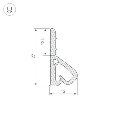 Профиль STRETCH-WALL-TEXTILE-2600 (Arlight, Пластик)