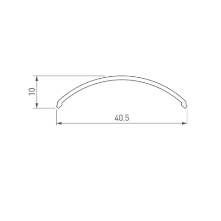 Экран ARH-KANT-H30-2000 Round Clear-PM (Arlight, Пластик)