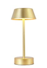 Аккумуляторная настольная лампа Crystal Lux SANTA LG1 GOLD 3662/501