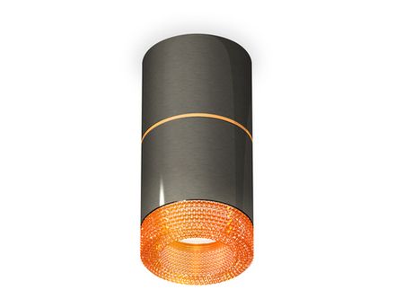 Комплект накладного светильника с композитным хрусталем XS7403082 DCH/CF черный хром/кофе MR16 GU5.3 (C7403, A2072, C7403, N7195)