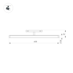 Светильник MAG-ORIENT-TUBE-TURN-L600-20W Warm3000 (BK, 180 deg, 48V) (Arlight, IP20 Металл, 5 лет)