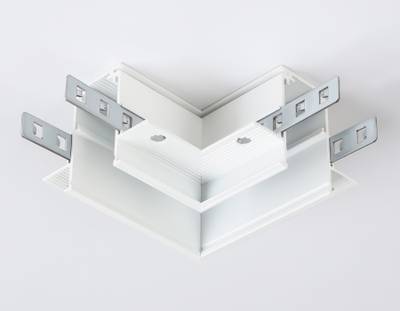 Коннектор угловой для встраиваемого шинопровода Magnetic GL3352 WH белый 85*85*H46.8