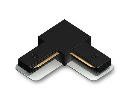 Коннектор угловой для однофазного шинопровода Standard 220V GL7164 BK черный 70*70*20