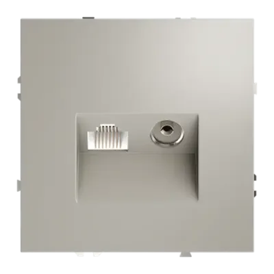 VLS060703 Розетка телевизионная встраиваемая VOLTUM S70 TV+RJ45 кат. 6, (кашемир). (ТМ Maytoni)