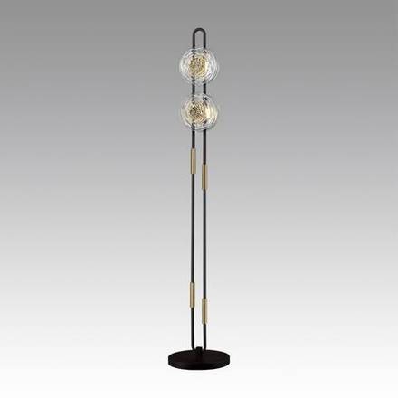 5407/23FL MODERN ODL_EX24 135 черный/золотой/металл/стекло Торшер LED 23W 3000K 1940Лм MAGNET