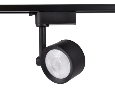 Трековый однофазный светодиодный светильник GL6392 BK черный LED 12W 4200K 24°