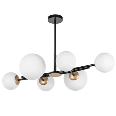 815460 Люстра CROCO 6х40W E14 ЧЕРНЫЙ МАТОВЫЙ/ЗОЛОТО Lightstar