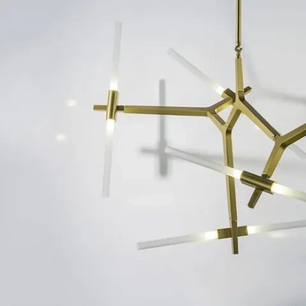 742103 Люстра STRUTTURA 10х6W (led) G9 ЗОЛОТО МАТОВЫЙ Lightstar